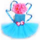 thumbnail image 5 of Vestido de princesa sirena con tutú para niñas, vestido de fiesta de cumpleaños de Halloween para niñas, disfraz de sirena con cola de pez bajo el mar, 5 of 5