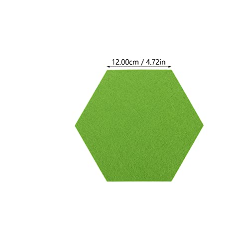 Felt Pin Boards for Walls 12Pcs Hexagon Felt Bulletin Board for Wall Pin Boards Self Adhesive Felt Cork Boards for Pictures Memo Notice Boards for Home Office