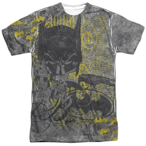 Batman Men's Nevermore Sublimation T-shirt White