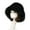 Black, variant on Hyasfey Bucket Hat Oversized Fluffy Wide Brim Soft Thickened Ear Faux Fur Winter Thermal Women Fisherman Cap for Daily Life
