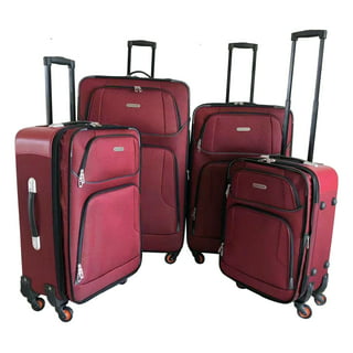 Rockland Luggage Varsity 4-Piece Softside Expandable Luggage Set F120 ...