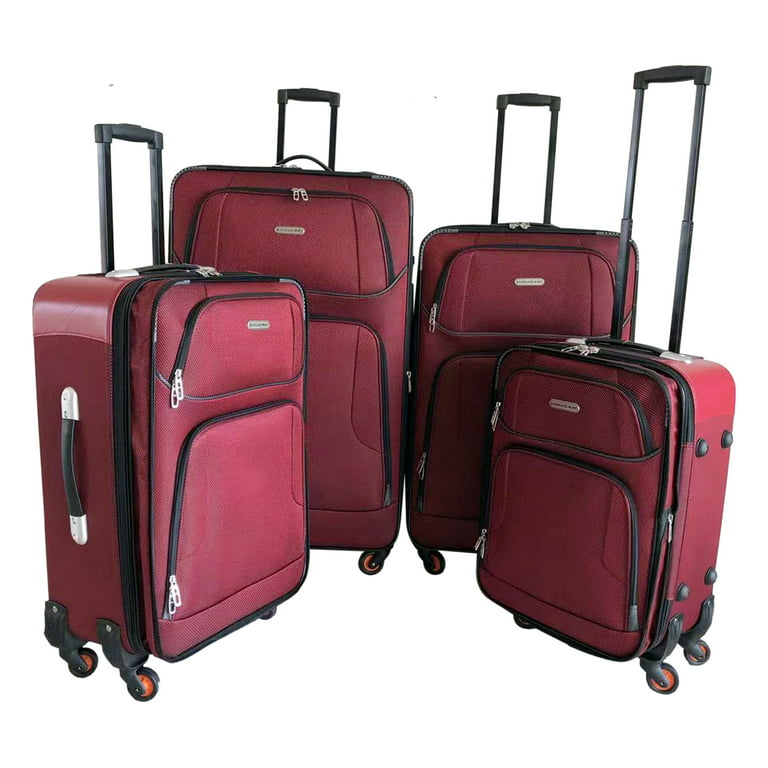Polyester 24 Maroon Luggage Trolley Bag, Size: 20 Inch