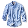thumbnail image 2 of Camisa Orvis Tech Chambray de manga larga para hombre, color azul medio, 2 of 6