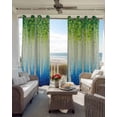 thumbnail image 6 of Green Blue Forest Kitchen Curtains Country Gradient Trees Leaves Plants Cafe Short Curtains for Bathroom Blackout Window Curtain Small Window Treatment Drapes for Bedroom Living Room 42"x45"x2, 6 of 9