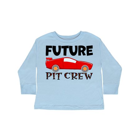 

Inktastic Future Pit Crew Red Race Car Gift Toddler Boy or Toddler Girl Long Sleeve T-Shirt