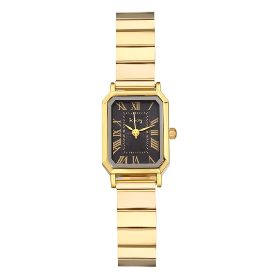 Avaner Women'S Rectangular Watch: Stainless Steel Strap, Easy-To-Read Roman Numeral Markers, Analog Quartz, Exquisite Small Square Women'S Watch