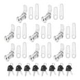 thumbnail image 1 of Candados de Gabinete Uxcell con Llave Alike de 1-1/8 Pulgadas para Almacenamiento de Cajones RV, Plata Paquete de 8, 1 of 7