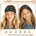thumbnail image 4 of EP  Wide Headbands for Women Non Slip 6 Pack Soft Elastic Hair Bands Sports Yoga Running Gym Workout Knotted Head Wraps, Cotton Cloth African Turbans Solid Color Bandana-With 6 Pcs Hair Ties, 4 of 8