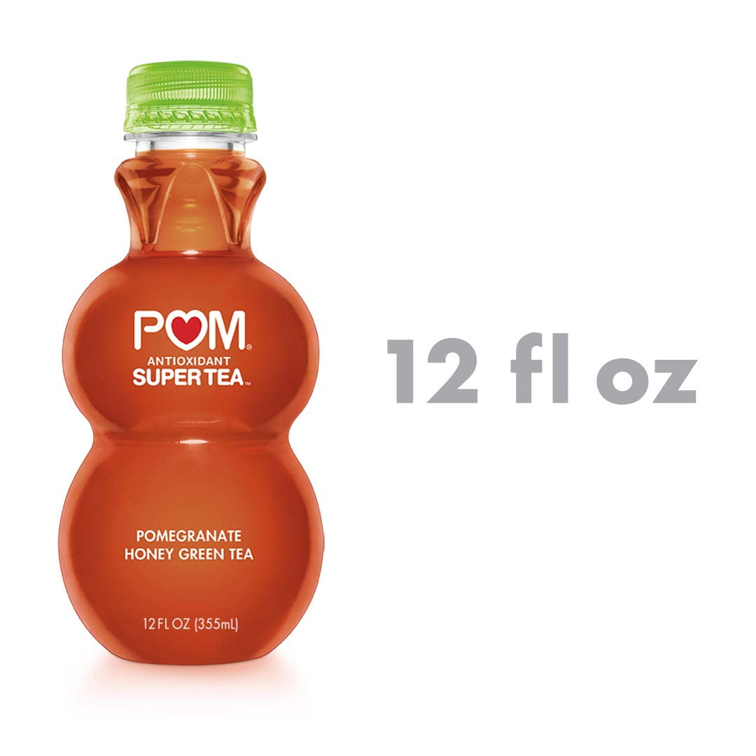 POM Antioxidant Super Tea, Honey Refreshing Green Tea, 12 Fl Oz Bottles (6-Pack) - Walmart.com