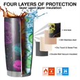 thumbnail image 7 of 20oz Tumblers Neon Halloween Pattern Stainless Steel Vacuum Insulated Double Wall Travel Tumbler Cups Mug with Lid and Straw,Cleaning Brush for Cold & Hot Drinks, 7 of 7