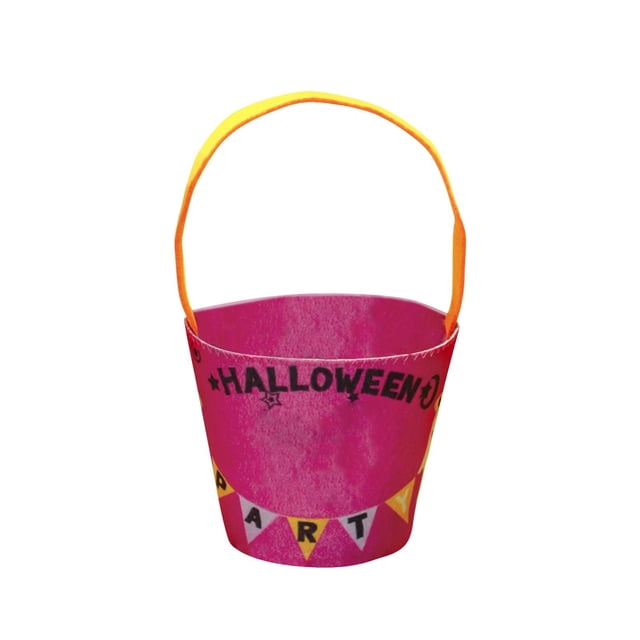 Decoración de Halloween Bolsa de dulces de Halloween, bolsa de Cushaw de araña 3D, cubo de tela portátil, bolsa de dulces para niños(Buy 2 save 10%)