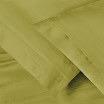 650 Thread Count 100% Egyptian Cotton Solid Pillowcases, 2-Piece Pillowcase Set by Blue Nile Mills- Standard, Olive Green
