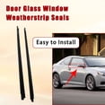 thumbnail image 6 of Door Window Sweep Belt Molding Weatherstrip Driver & Passenger Side for Scion tC, 6 of 8