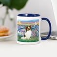 thumbnail image 3 of CafePress - Lilies / Papillon (F) Mug - 11 oz Ceramic Mug - Novelty Coffee Tea Cup, 3 of 4
