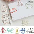 thumbnail image 2 of 20 clips de papel en forma de gato, marcadores perfectos y clips de notas para material escolar y de oficina., 2 of 4