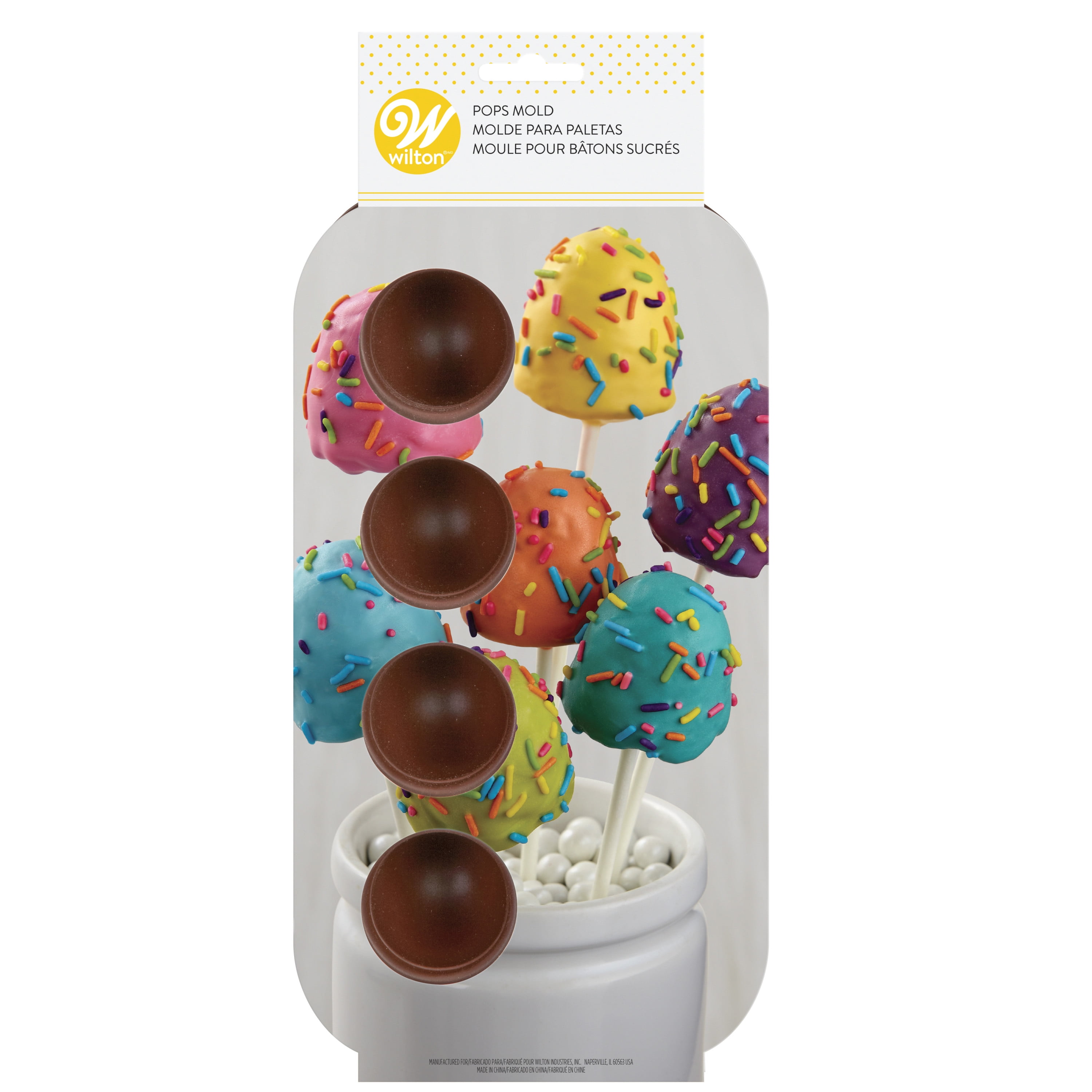 Wilton Brownie Pops Silicone Brownie and Cake Pop Pan 8-Cavity 