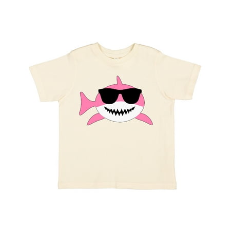 

Inktastic Cute Pink Shark with Sunglasses Gift Toddler Boy or Toddler Girl T-Shirt