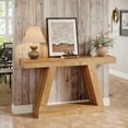 thumbnail image 5 of Tribesigns Table Console Style Ferme de 55 Pouces, Table de Canapé en Bois avec Rangement pour Couloir, Salon, Naturel, 5 of 5