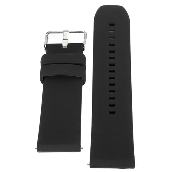 M Buder Silicone Smart Watch Band Professional Soft Quick Release Strap Replacement Accessory Compatible with Amazfit GTR 4 GTR 3 GTR 2 Series, Adjustable Unisex Wristband, Black