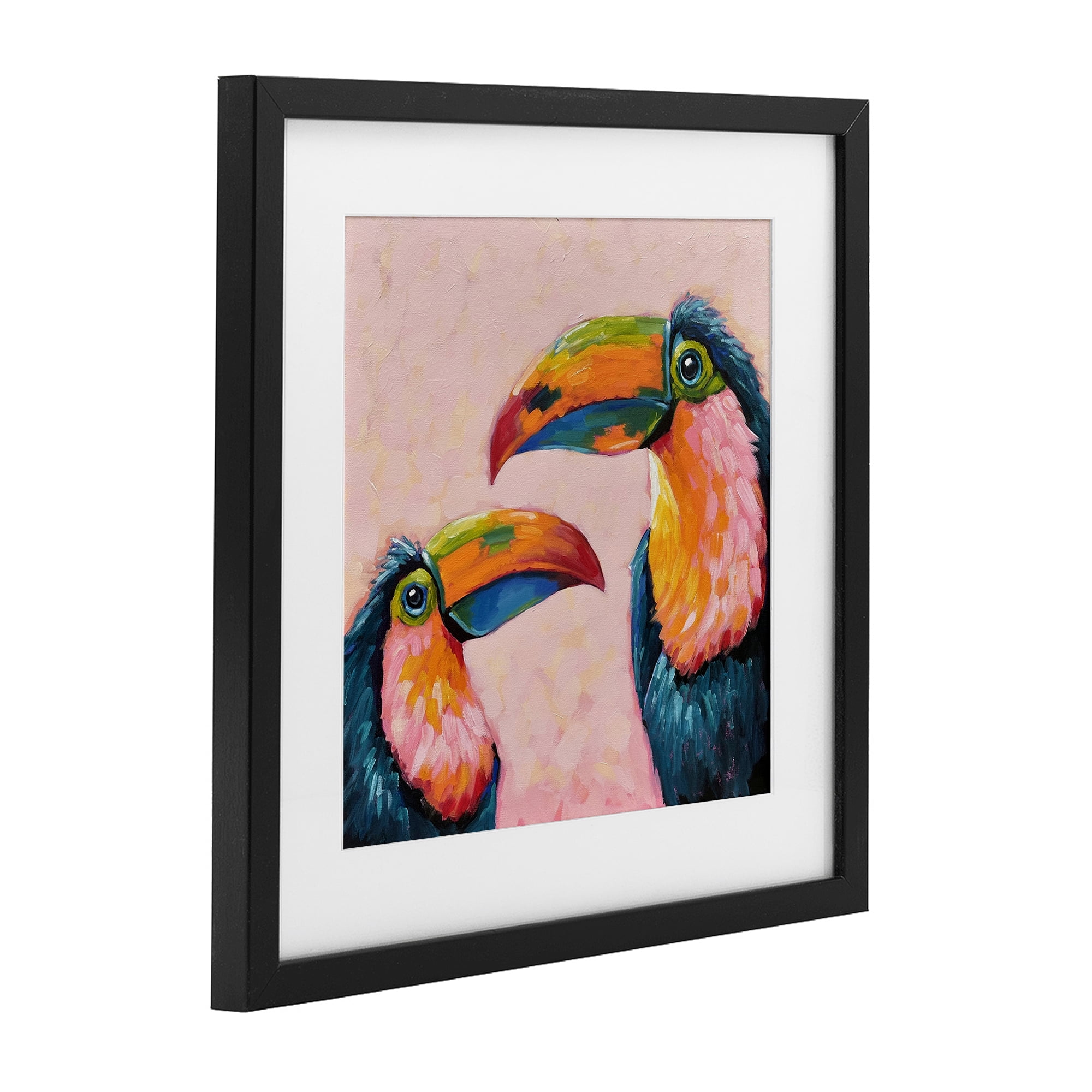 Stupell Industries Tropical Toucan Paradise Black Framed Print Under Glass, design by Lucia Stewart