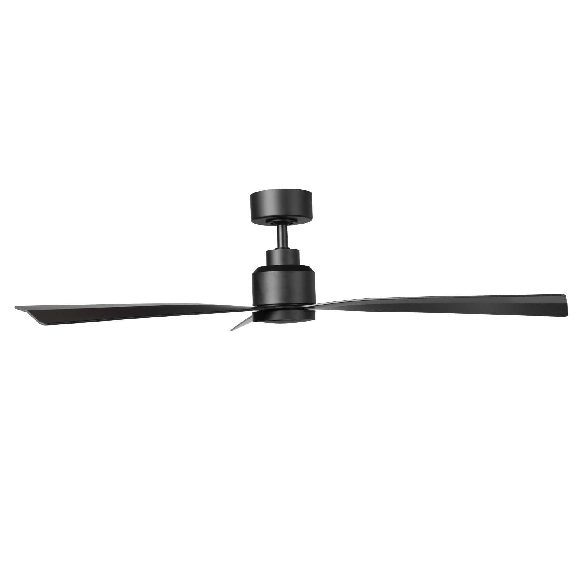 WAC Clean 52" Matte Black Smart Ceiling Fan with Remote Control