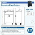 thumbnail image 3 of Ozark River Manufacturing Premier, Portable Sink Hand Wash Station, 110V, Black Laminate Cabinet-ABS Countertop & Basin, 3 of 9