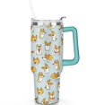 thumbnail image 2 of Insulated Dog Lover Tumbler for Women - 40oz Leakproof Travel Mug with Handle & Straw - Cute Puppy Gift Coffee Cup, 2 of 7