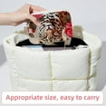 thumbnail image 6 of Rose Leopard Velvet Portable Jewelry Organizer with Removable Compartment – Necklace Holder, Earring Organizer, and Jewelry Boxes - Gift, 6 of 7