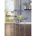 thumbnail image 2 of 48' Striking Round Glass and Acrylic Dining Table, 2 of 3