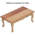 thumbnail image 2 of Dollhouse Decoration Accessories,Living Room Tea Table for 1/12 Dollhouse Simulation Wooden Mini Furniture Model Accessory, 2 of 9