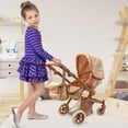 thumbnail image 3 of The New York Doll Collection Convertible Combo Baby Doll Stroller Beige Butterfly, 3 of 6