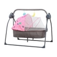 thumbnail image 1 of Siruishop Automatic Baby Bassinet Melodies Timer for 0-18 Months Auto Rocking Bassinet pink, 1 of 8