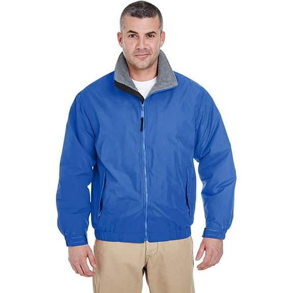 UltraClub Adult Adventure All-Weather Jacket 8921 Royal Charcoal M