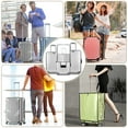 thumbnail image 5 of Aovky 3 Pieces Luggage Cover Protector, 20/24/28 inch Clear PVC Suitcase Covers for Luggage Waterproof Anti-Scratch Suitcase Covers Case Dustproof Luggage Sleeve Protector for Wheeled Suitcases, 5 of 7