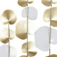 thumbnail image 5 of DecMode Gold Metal Cutout Floral Wall Decor with White Accents (2 Count), 5 of 14