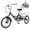 Black, variant on MOPHOTO Folding Adult Tricycle 7-Speed, 20" Three Wheel Cruiser Bike with Basket, Foldable Tricycle for Women, Men, Seniors,Fold up Adult tricycle