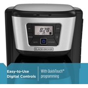 BLACK+DECKER CaféCraft 12-Cup Programmable Coffee Maker