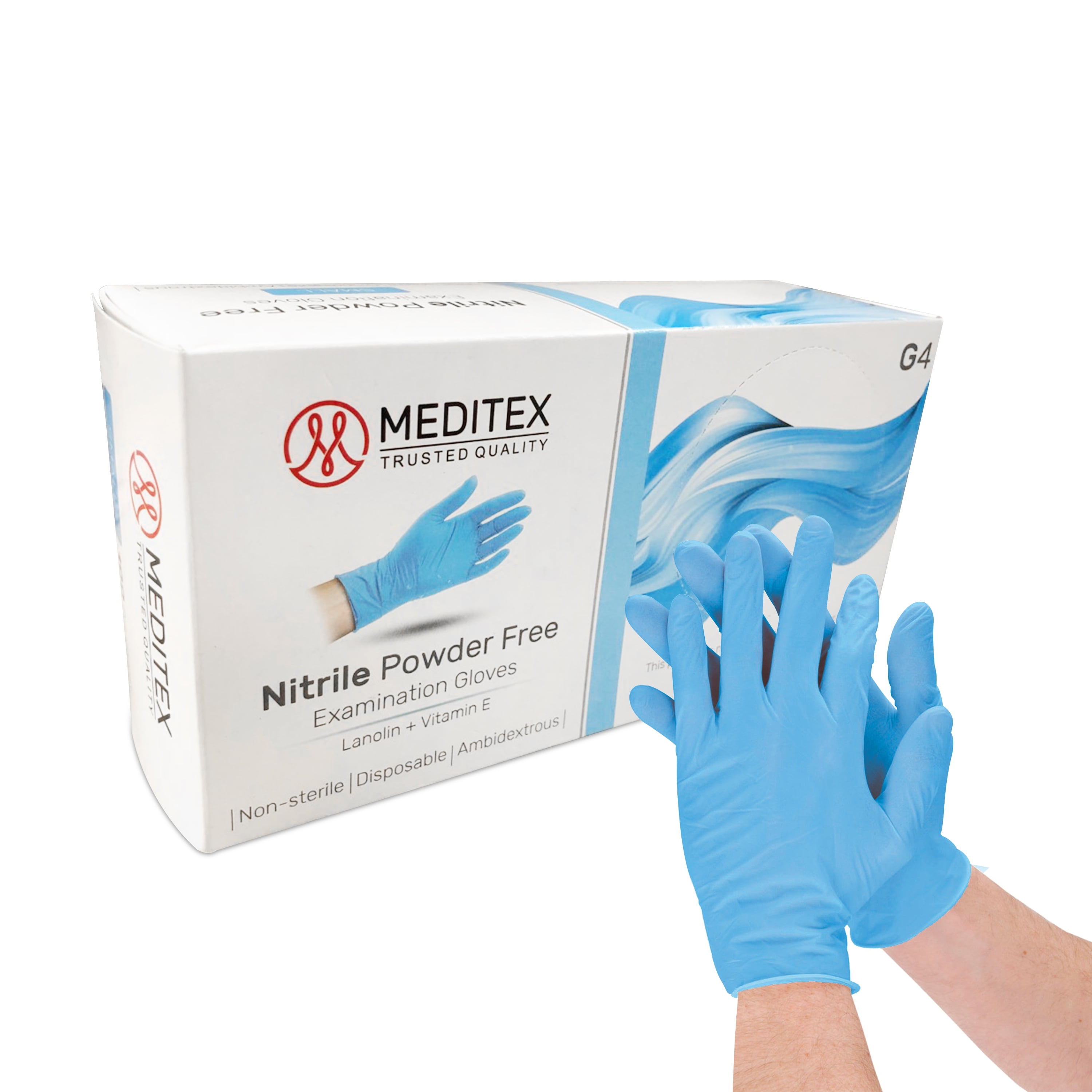 Nitrile Gloves SMALL BLUE 4 Box of 250 CASE 1000ct 