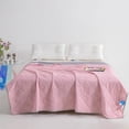 thumbnail image 2 of Ohufall Cooling Comforter Infant Grade Silk Light Quilt Summer Bedding Solid Color Thin Bed Quilt Multiple Colors Available, 2 of 3