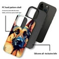 thumbnail image 4 of Punmada Compatible with iPhone 14 Pro Max Glossy Case For Girl Boy Full Body Protective Hard Shell Esthetics Pattern German Shepherd Dog, 4 of 7