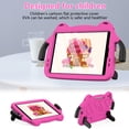 thumbnail image 3 of Allytech Kids Case for Apple iPad 10.2 9th 8th 7th Gen, iPad 10.2" Case 2022/2021/2020, EVA Rubber Handle Stand Shockproof Drop Protection Lightweight iPad 10.2 Case Cover for Kids - Rose, 3 of 8