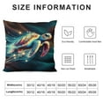 thumbnail image 5 of COMIO Big Sea Turtle Pillow Cases Wildlife Turtle in Blue Ocean Diving Nature Watercolor Painting Throw Pillowcases Cushion Cover Home Decor Pillow for Sofa Bed, 5 of 5