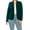 Hunter Green, variant on Women's Plus Size Casual Long Sleeve Fitted Solid Open Blazer Jacket