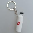thumbnail image 1 of Novedad Buceo Llavero Cilindro de aire Llavero Llavero Titular de llavero Blanco shamjiam Llavero de tanque de buceo, 1 of 9