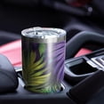thumbnail image 4 of 30oz Colorful Leaf Pattern Tumblers Stainless Steel Tumbler with Lid and Straw,Vacuum Insulated Double Wall Travel Tumbler Cups Mug with Cleaning Brush for Coffee,Tea, 4 of 7