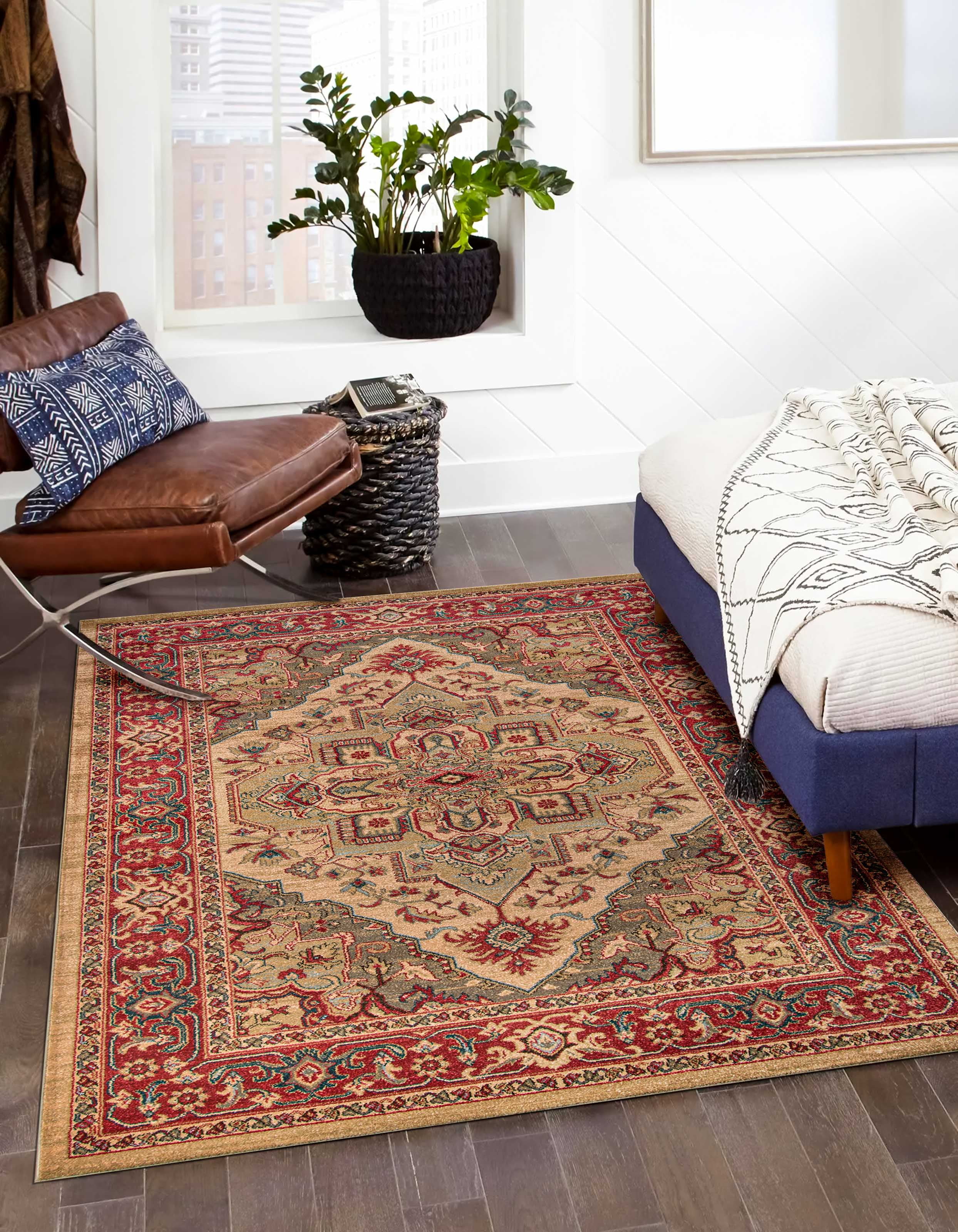 ECARPET Lux Traditional Area Rug for Living Room, Bedroom, Dining Entrance, Hallway and More.