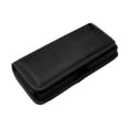 thumbnail image 4 of For Samsung Galaxy S24+ Plus Pouch Case Universal Horizontal Canvas with Credit Card ID Slot and Belt Clip Loop Holster Cell Phone Holder Cover - Black, 4 of 9