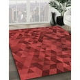 thumbnail image 3 of Ahgly Company Machine Washable Indoor Rectangle Transitional Tomato Red Area Rugs, 3' x 5', 3 of 7