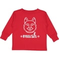 thumbnail image 3 of Inktastic Husky Sled Dog Mush Boys or Girls Long Sleeve Toddler T-Shirt, 3 of 5