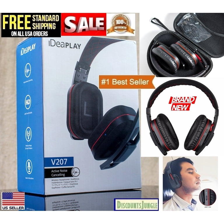 iDeaplay V207 Active Noise Cancelling Headphones, Bluetooth